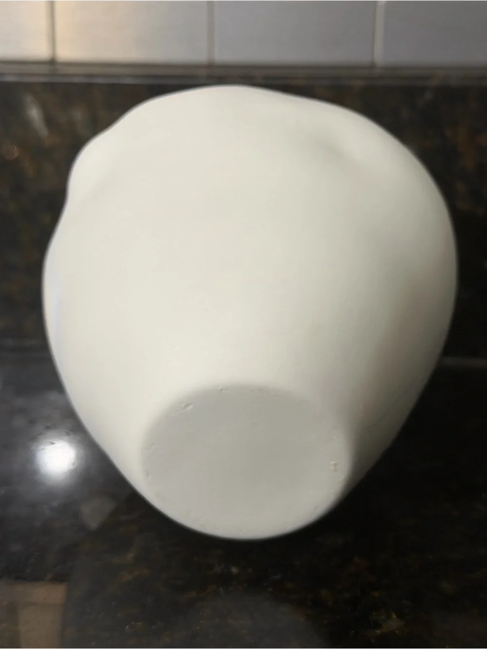 Vintage White Bisque Bird Vase | Organic Ceramic 5.25” Bud Vase